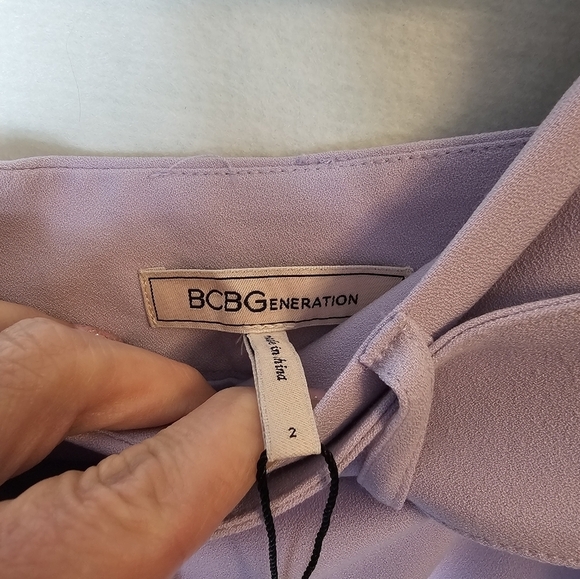 BCBGeneration Lavender Belted Skirt Women's Size 2 NWT - Picture 9 of 12